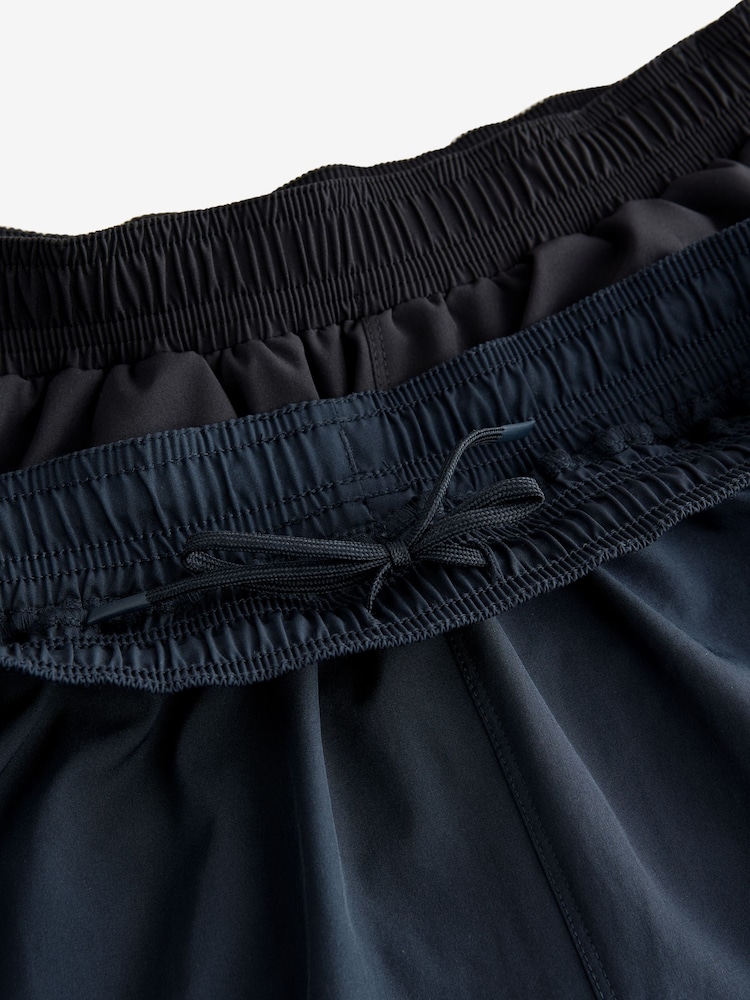 Noir/bleu marine - Lot de 7 shorts de sport Active Gym de pouces 2 - Image 8 of 10