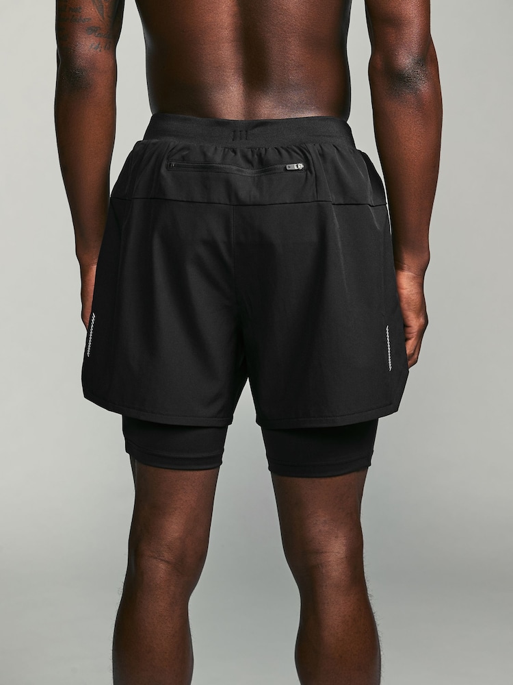 Black Active 2-In-1 Shorts - Image 4 of 13