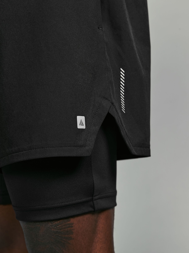 Black Active 2-In-1 Shorts - Image 7 of 13