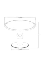 Dark Natural Eden 4 Seater Dining Table - Image 3 of 7