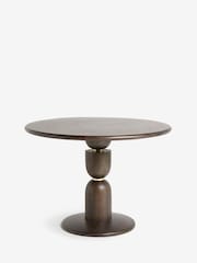 Dark Natural Eden 4 Seater Dining Table - Image 4 of 7