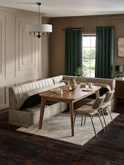 Monza Faux Leather Mink Anderson Storage Right Hand Dining Bench - Image 2 of 12