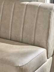 Monza Faux Leather Mink Anderson Storage Right Hand Dining Bench - Image 3 of 12