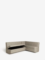 Monza Faux Leather Mink Anderson Storage Right Hand Dining Bench - Image 7 of 12