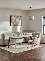 Soft Velvet Pebble Anderson Storage Right Hand Dining Bench - Image 1 of 11