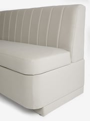 Soft Velvet Pebble Anderson Storage Right Hand Corner Dining Bench - Image 13 of 14