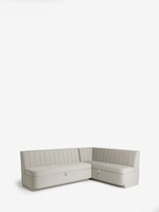 Soft Velvet Pebble Anderson Storage Right Hand Dining Bench - Image 3 of 11