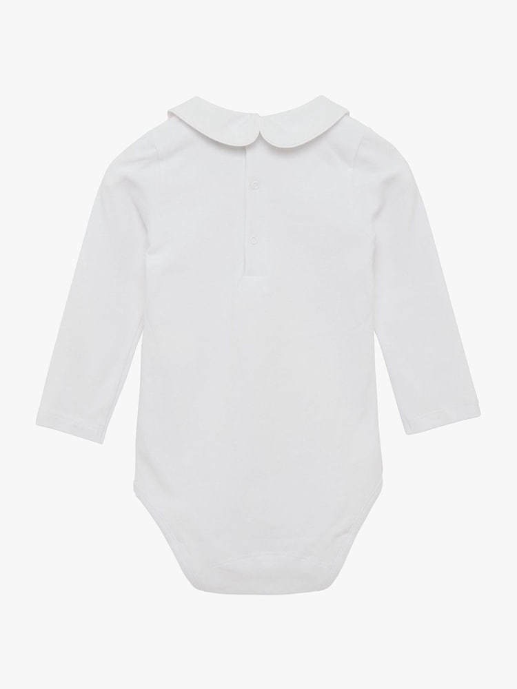 Trotters London Little Milo Piped White Bodysuit - Image 2 of 3