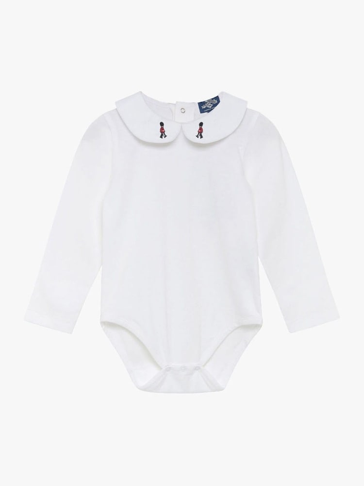 Trotters London Little Milo Guardsman White Bodysuit - Image 1 of 2