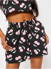Disco Cherry Shorts in Charcoal - Image 2 of 3