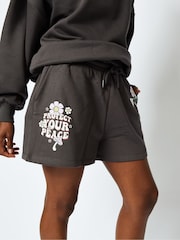 Protect Your Peace Acid Wash Jogger Shorts - Image 4 of 5