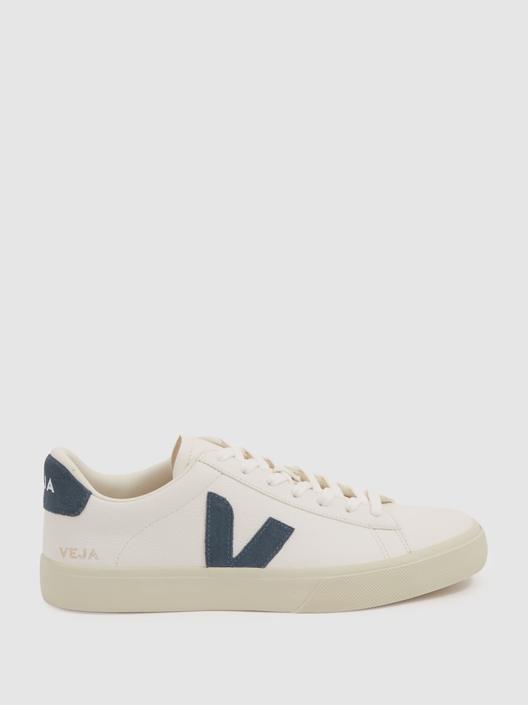 Veja Leather Suede Logo Trainers - Image 1 of 4