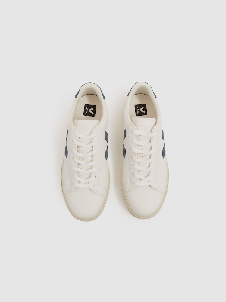 Veja Leather Suede Logo Trainers - Image 2 of 4