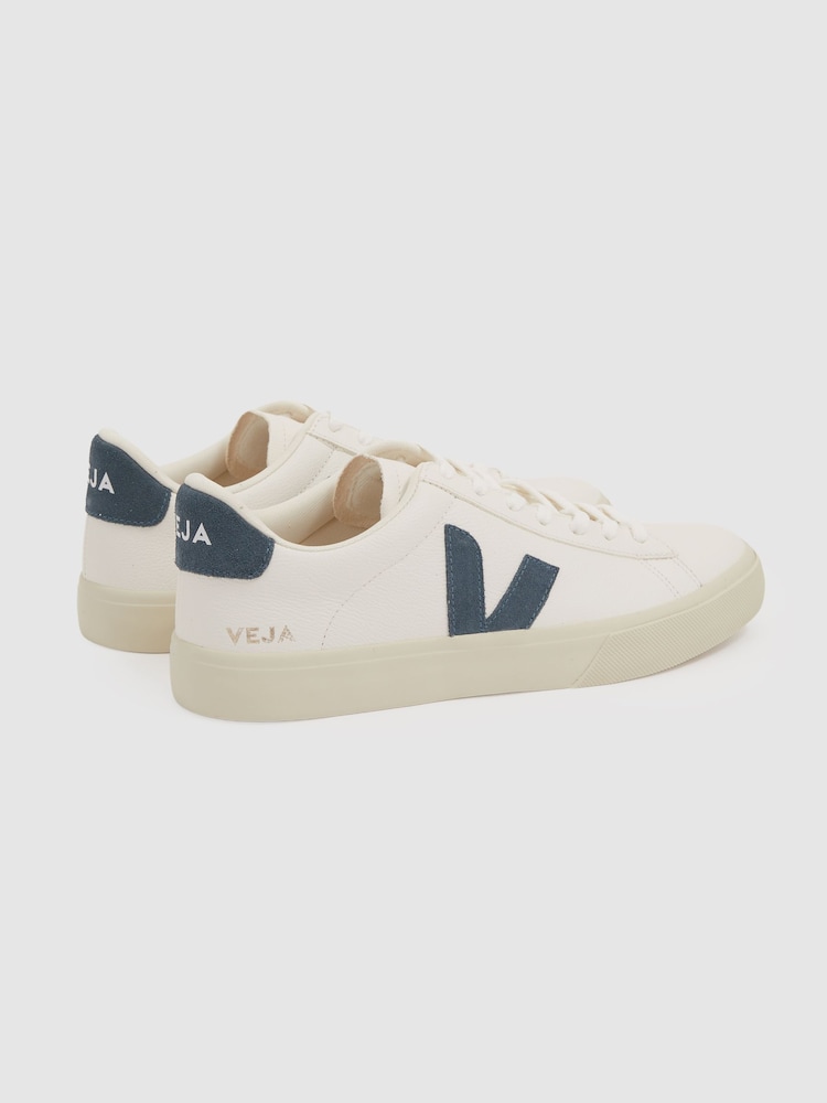 Veja Leather Suede Logo Trainers - Image 4 of 4