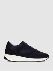 Unseen Footwear Suede and Mesh Rozel Trainers - Image 1 of 4