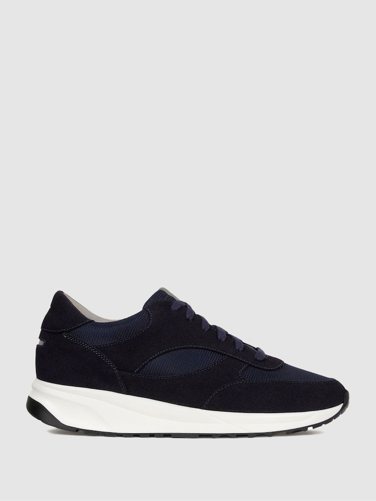 Unseen Footwear Suede and Mesh Rozel Trainers - Image 1 of 4