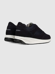 Unseen Footwear Suede and Mesh Rozel Trainers - Image 3 of 4