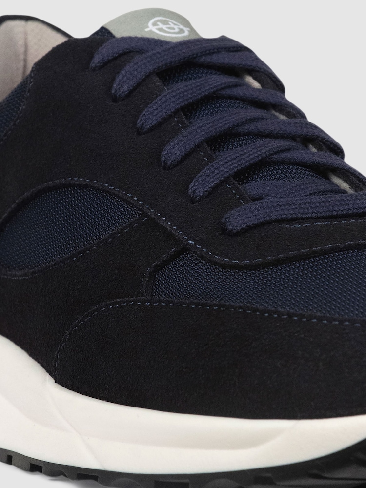 Unseen Footwear Suede and Mesh Rozel Trainers - Image 4 of 4