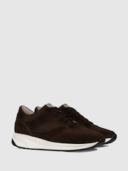Unseen Footwear Suede and Mesh Rozel Trainers - Image 2 of 4
