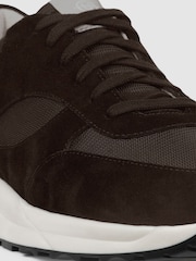 Unseen Footwear Suede and Mesh Rozel Trainers - Image 4 of 4