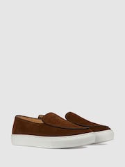 Коричневые/белые - Замшевые кроссовки Unseen Footwear Georgetown - Изображение 2 из 3