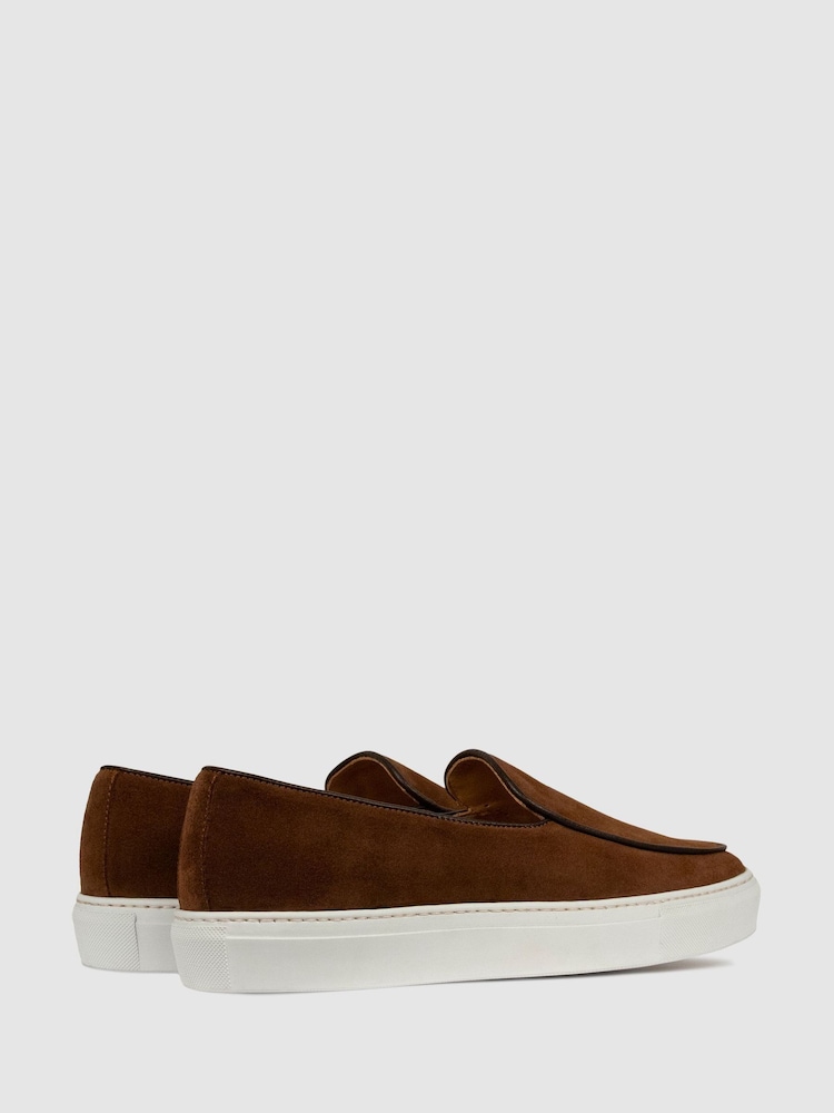 Коричневые/белые - Замшевые кроссовки Unseen Footwear Georgetown - Изображение 3 из 3