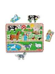 Melissa & Doug Old MacDonald's Farm Sound Puzzle - 8 Pieces - Image 2 of 9