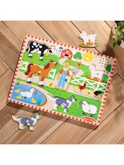 Melissa & Doug Old MacDonald's Farm Sound Puzzle - 8 Pieces - Image 4 of 9