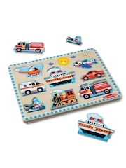 Melissa & Doug Vehicles Sound Puzzle - 8 Pieces - Image 4 of 9