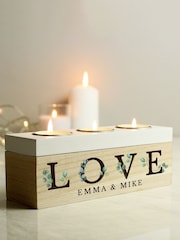Personalised LOVE Triple Tealight Candle Holder & Storage Box by PMC - Image 3 of 3