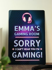 Personalised I'm Gaming Metal Sign by PMC - Image 1 of 3
