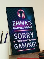 Personalised I'm Gaming Metal Sign by PMC - Image 3 of 3