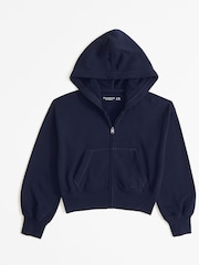 Abercrombie & Fitch Blue Zip-up Hoodie - Image 1 of 1