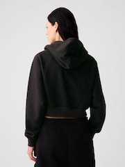 Gap Black Vintage Soft Cropped Hoodie - Image 2 of 3