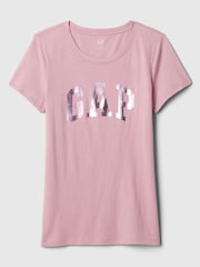 Gap Pink Logo Short Sleeve Crew Neck T-Shirt - Image 5 of 5