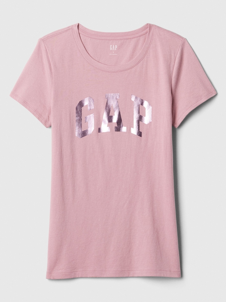 Gap Pink Logo Short Sleeve Crew Neck T-Shirt - Image 5 of 5