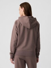 Gap Brown Logo Zip Up Hoodie - Image 3 of 5