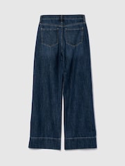 Gap Dark Blue High Waisted Wide Leg Jeans - Image 9 of 9