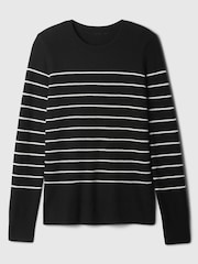 Gap Black Ribbed Crew Neck Bella Jumper - Image 5 of 5