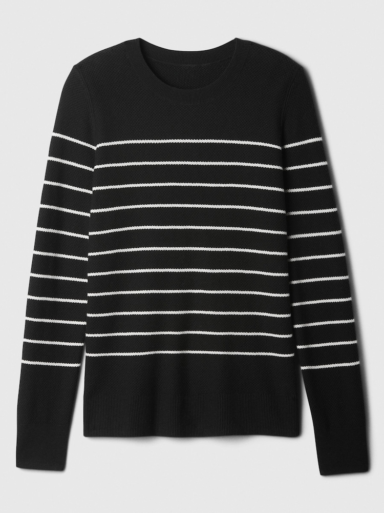 Gap Black Ribbed Crew Neck Bella Jumper - Image 5 of 5