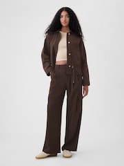 Gap Brown Twill Utility Jacket - Image 3 of 8