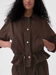 Gap Brown Twill Utility Jacket - Image 4 of 8