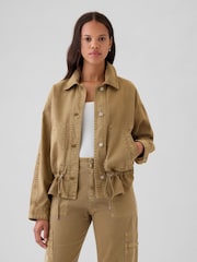 Gap Gold Twill Utility Jacket - Image 1 of 5