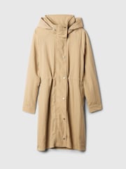 Gap Beige Nylon Parka Jacket - Image 4 of 5