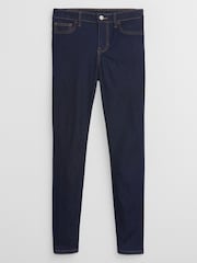 Gap Dark Blue Mid Rise Ankle Length Favourite Jeggings - Image 3 of 5
