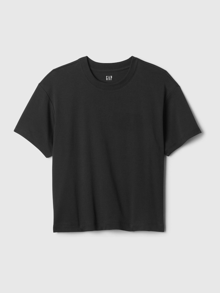 Gap Black Crew Neck Short Sleeve Oversized T-Shirt - Image 4 of 4