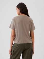 Gap Brown Crew Neck Short Sleeve Oversized T-Shirt - Image 2 of 5
