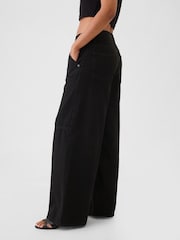 Negro - Vaqueros baggy de tiro medio con diseño ultrasuave de Gap - Imagen 6 de 9