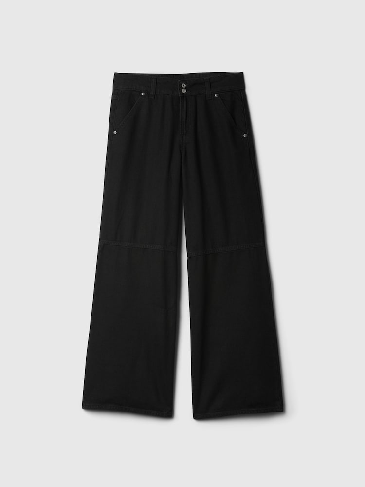 Negro - Vaqueros baggy de tiro medio con diseño ultrasuave de Gap - Imagen 9 de 9
