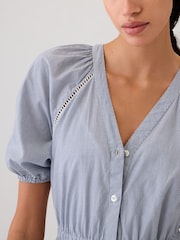 Gap Blue Tiered Midi Dress - Image 4 of 4